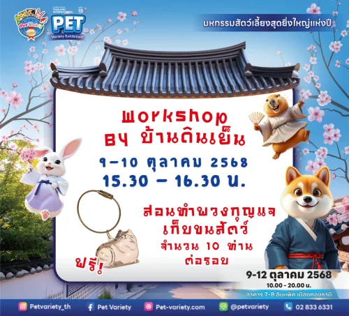 Workshop สอนทำพวงกุญแจเก็บขนสัตว์เลี้ยง